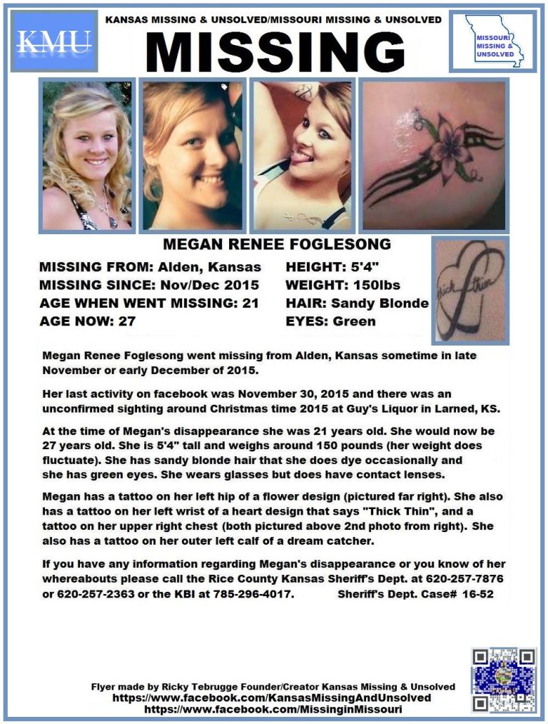 Missing - Megan Renee Foglesong